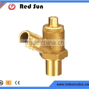 HR4060 Factory Manufacture Forged Brass Water Drain Stop Valve thumbnail-1