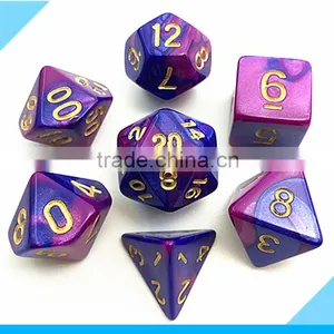 High Quality Polyhedral Dice With Mixing Colour Effect Quality Choice thumbnail-1