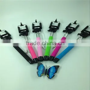 Hot Sale Guangzhou Factory Wired Wholesale Selfie Stick Fashion New Design Mini Monopod Selfie Stick for 2016 thumbnail-4
