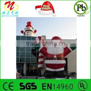 Christmas Holiday Airblown Inflatables, Outdoor Inflatable Santa and Snowman thumbnail-1