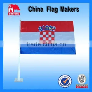 Custom Croatia Nation Car Flag Sticks For High Speed Way thumbnail-1