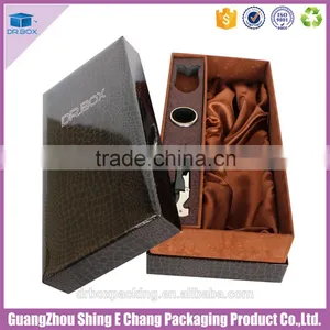 Logo Printed Customized Luxury Leather Paper Wine Glass Box thumbnail-4