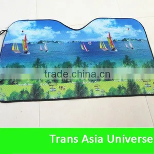Advertising Custom Wire Collapsible Nylon Dual Jumbo Auto Shade thumbnail-1