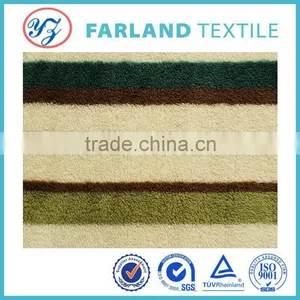 Printed Stripes Sherpa Fleece Fabric for Winter Blanket ,ugg Boots Upholstery Velvet Fabric thumbnail-4