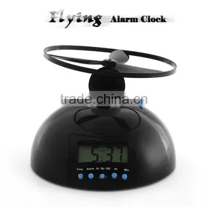 Flying Alarm Clock UFO Propeller Helicopter Backlight Digital Alarm Clock thumbnail-1