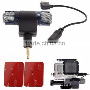 External Stereo Microphone MIC + 3.5 Adaptor for Go Pro GoPro Hero 1 2 3 4 Camera thumbnail-4