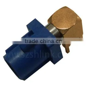 (skype:2859709271@qq.com) Fakra C Male PCB Mount Connector for Blue GPS Telematics or Navigation thumbnail-1