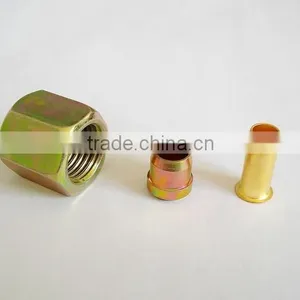 Changrong Free Sample Brass Iron Inserts Nut Sleeve Straight Fitting PU Hose Fitting thumbnail-6