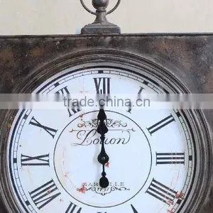 Industrial Old Style Vintage Decorative Metal Wall Clock thumbnail-2
