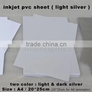 Wholsale Price Pvc Raw Material White Laminating Inkjet Printing PVC Sheet PVC Material 210*297mm*0.3mm for ID Cards thumbnail-1