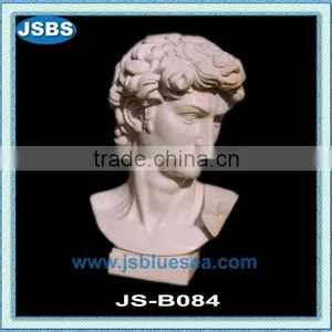 Hand Carved Stone David Bust Sculpture thumbnail-1