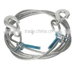 Car Breakdown Use Quality Steel Wire Tow Rope thumbnail-1
