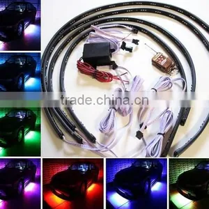 LED Undercar Underbody Underglow Kit Neon Strip Car Body Glow Light thumbnail-1