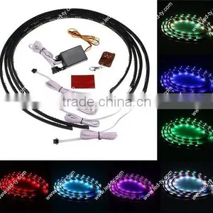 7 Color LED Under Car Glow Underbody System Neon Lights LED Underbody Lights thumbnail-1