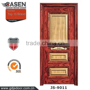 Single Door Sandwich Panel Interior 3 Panel Solid Wooden Door thumbnail-1