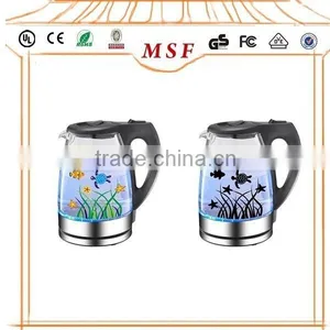 1.7L Color Changing Decor Electrical Glass Kettle thumbnail-3