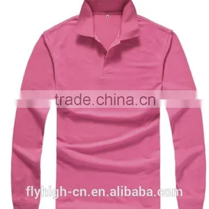 New Style Casual Long Sleeve Unisex Polo T Shirt thumbnail-4
