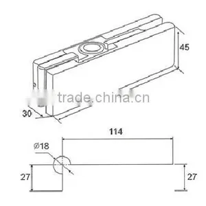 China Suppliers Patch Fitting for Frameless Glass Door DL-016 thumbnail-2