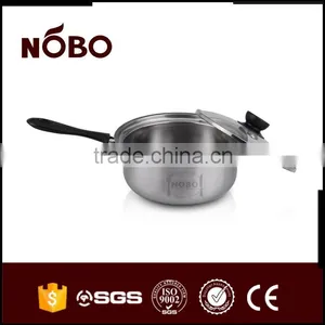Chinese Style Single Handle Stainless Steel Milk Pot thumbnail-4