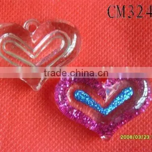 Acrylic Heart BeadCM3242 thumbnail-1