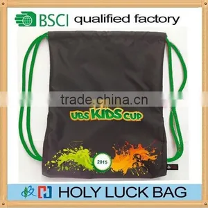Oxford Drawstring Recycled Bag Backpack Wholesale Gym Rucksack thumbnail-6
