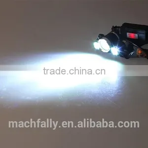 Wholesale Product Machfally High Power 3T6 LED Outdoor Headlight Rechargeable Headlamp Waterproof LED Flashlight thumbnail-5
