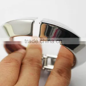 Fashion Blank Chunky Adjustable Alloy Bangle Mirror Polished thumbnail-2