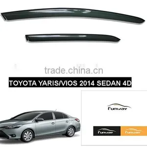 CAR DOOR VISOR RAIN DEFLECTOR FOR TOYOTA YARIS VOIS SEDAN 4DOORS thumbnail-1