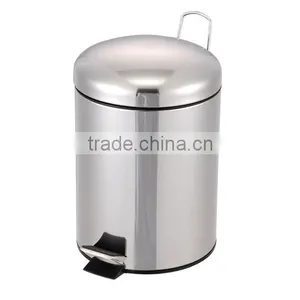 2014 New Design Stainless Steel Dustbin Type Metal Waste Bin thumbnail-6