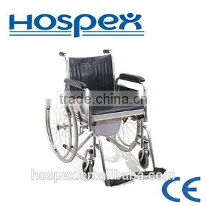 Best Selling Steel Commode Wheelchair thumbnail-1