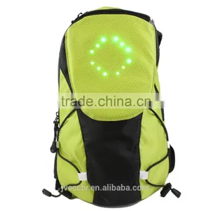 18L Capacity LED Bag Backpack Security Turn Singnal Outdoor Sports Wirelesss Remote Control Factory Direct Led Cycling Backpack thumbnail-3