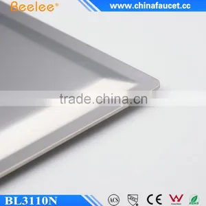 Beelee Rainfall Brushed Bath Shower Stainless Steel Shower Head thumbnail-6