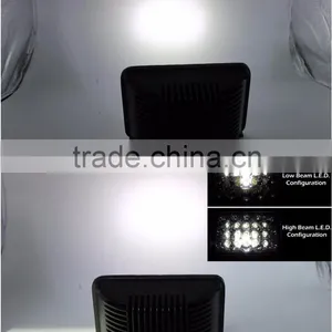 4" X 6" Rectangular Sealed 45W LED Headlight Headlamp Replacement, High/low Beam H4 45w Led Work Light thumbnail-6