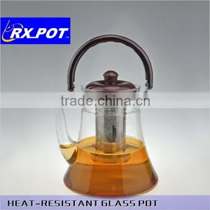 High Quality Heat Resistant Borosiilcate Pyrex Hand Made Mouth Blown Coffee Pots 800P/1500P thumbnail-3