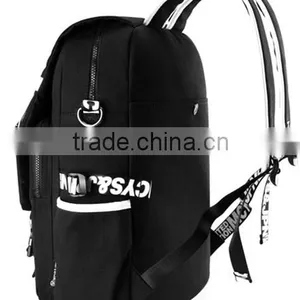 Black Stylish School Backpack Logo Printed is Available Factory Direct Cheap Bag thumbnail-3