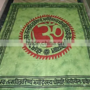 New Mantra om Printed Bedsheets Tapestry thumbnail-3