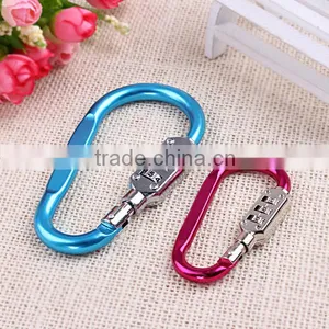 High Qualiy Factory Supplier Aluminum Material Digital Lock Climbing Button Carabiner thumbnail-2