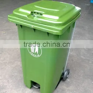 BT240U 240liter HDPE Plastic Outdoor Waste Bin With Central Pedal thumbnail-5
