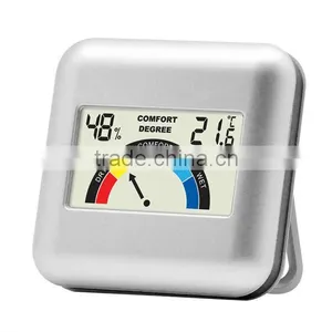 NEW Design Digital Thermometer and Hygrometer With Comfort Lever Indicator S3341H, Colorful Display, Best for Decoration thumbnail-1