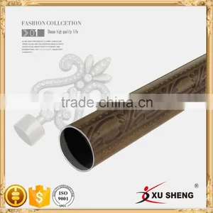 New Design Curtain Rod, Embossed Iron Curtian Pipes 28 mm thumbnail-1