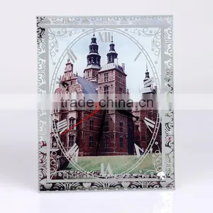 Sublimation Glass Photo Frame, Glass Crystal Clock thumbnail-2