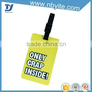 Strap Attach Customized Soft PVC Luggage Tag thumbnail-3