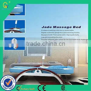2013 New Beautiful Portable Vibrate Wooden Economical Thermal Jade Massage Table thumbnail-1
