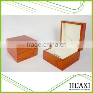 Watch Box Factory Manufacturer Brown Wooden Watch Display Box thumbnail-1