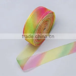 Colorful Tie Dyed Organza Ribbon for Jewelry Making(ORIB-Q008-1) thumbnail-1