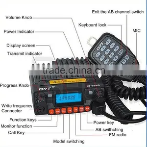 Mini Car Radio,QYT KT-8900R 136-174 240-260 400-480MHz Mini Mobile Radio Transceiver,Mini Car Radio thumbnail-2