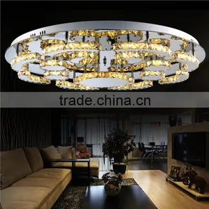 59W 230V LED Ceiling Lamp Modern SMD5730 Luxury Crystal Ceiling Lights thumbnail-3