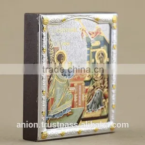 Greek & Russian Orthodox Wooden Icon. Annunciation. Small Size thumbnail-4
