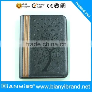 Custom Pu Leather Organizer,Promotion A4 Leather File Folder,Genuine Leather Portfolio thumbnail-1