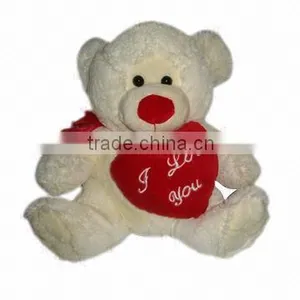 Plush Teddy Bear With Red Heart, for Holiday Promotion thumbnail-1